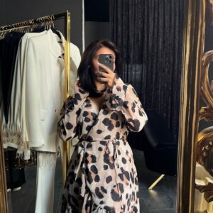 Leopard Dream Wrap Dress